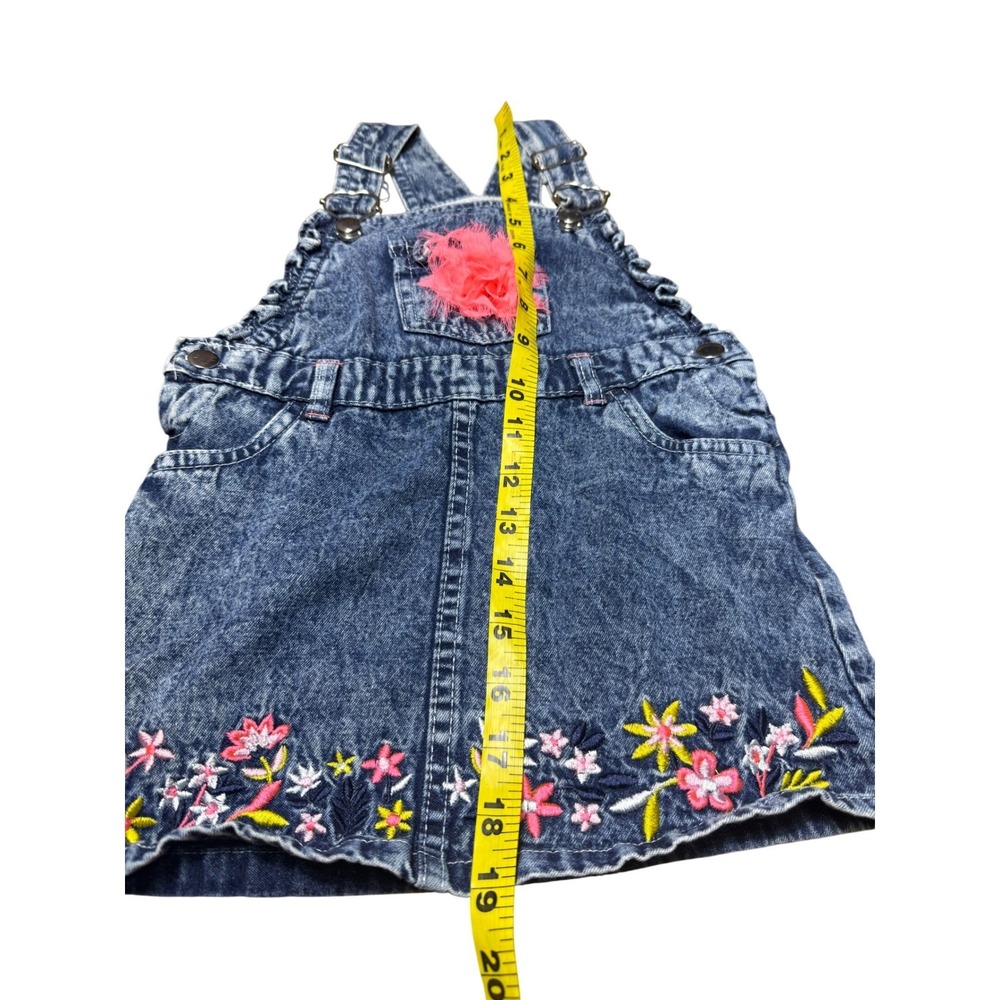 Girls 3T Denim Overall‎ Dress Bundle Kids Floral Old Navy/Little Lass Lot of 3 - Picture 14 of 16